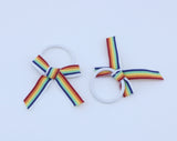 American Girl Rainbow Stripe Hair Tie Set - From Julie's Groovy Bathroom Set - For 18" Dolls