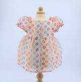 Authentic American Girl Yellow Floral Print Chiffon Dress for 18'' Doll