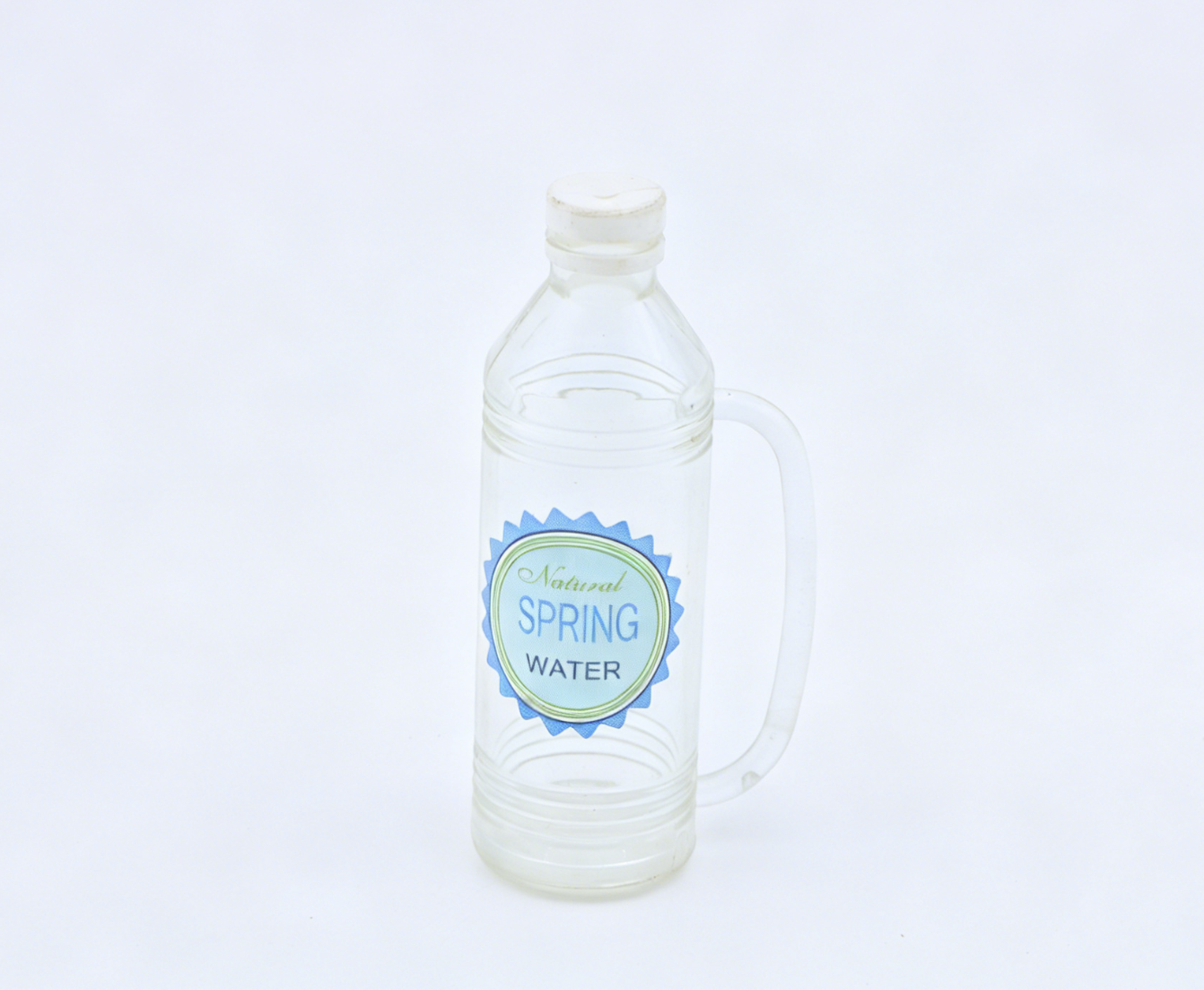 Mini Clear Spring Water Bottle Pretend Drink Prop FOR 18'' DOLL | Doll Kitchen & Picnic Accessory