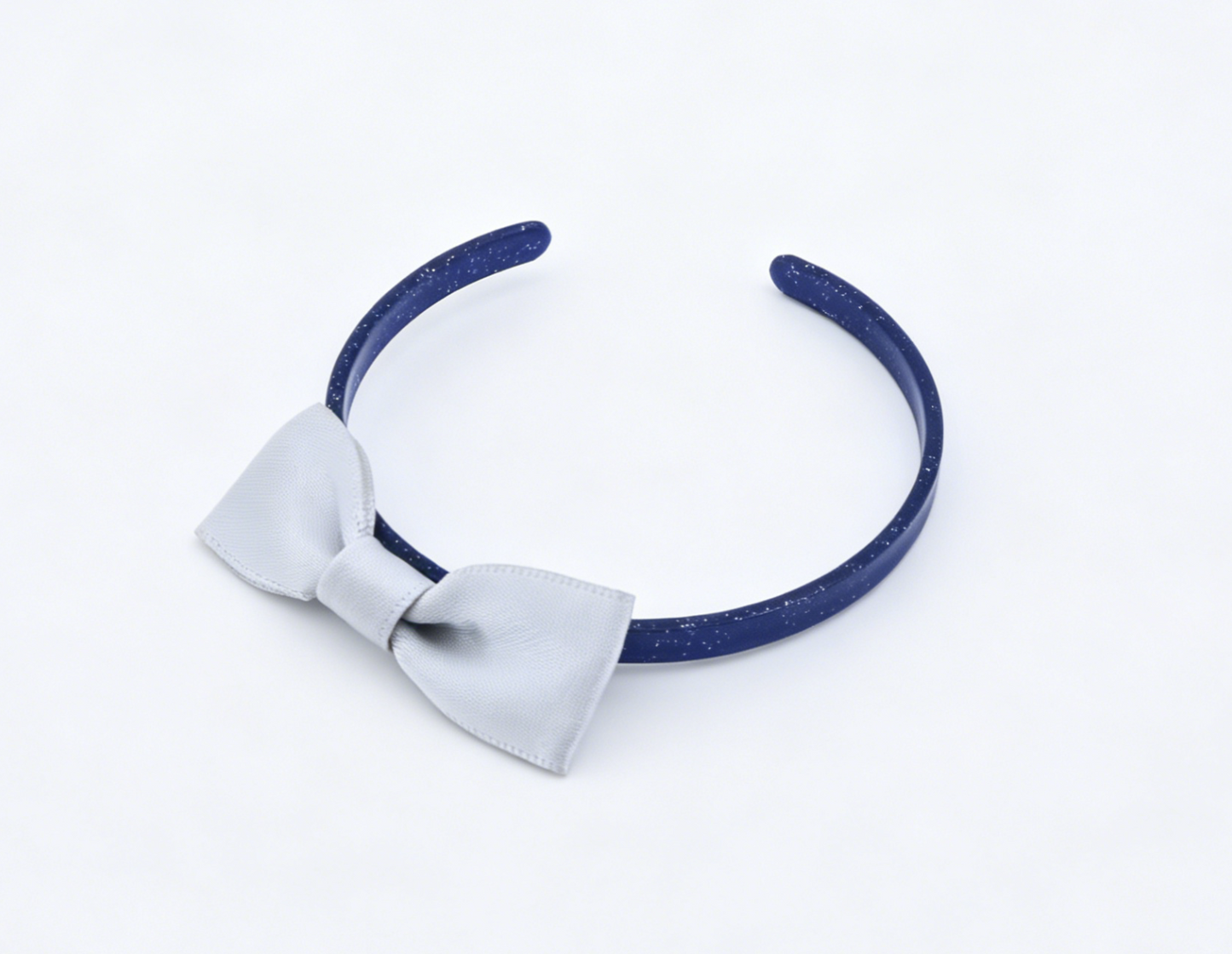 American Girl Navy Blue Glitter Silver Bow Headband FOR 14.5'' DOLL