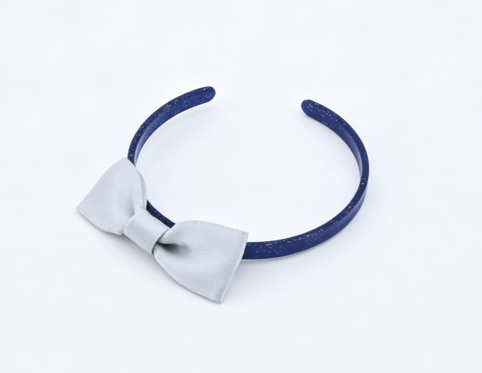 American Girl Navy Blue Glitter Silver Bow Headband FOR 14.5'' DOLL