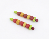 2pcs Fruit Kabobs for 18" Doll Campus Snack Cart