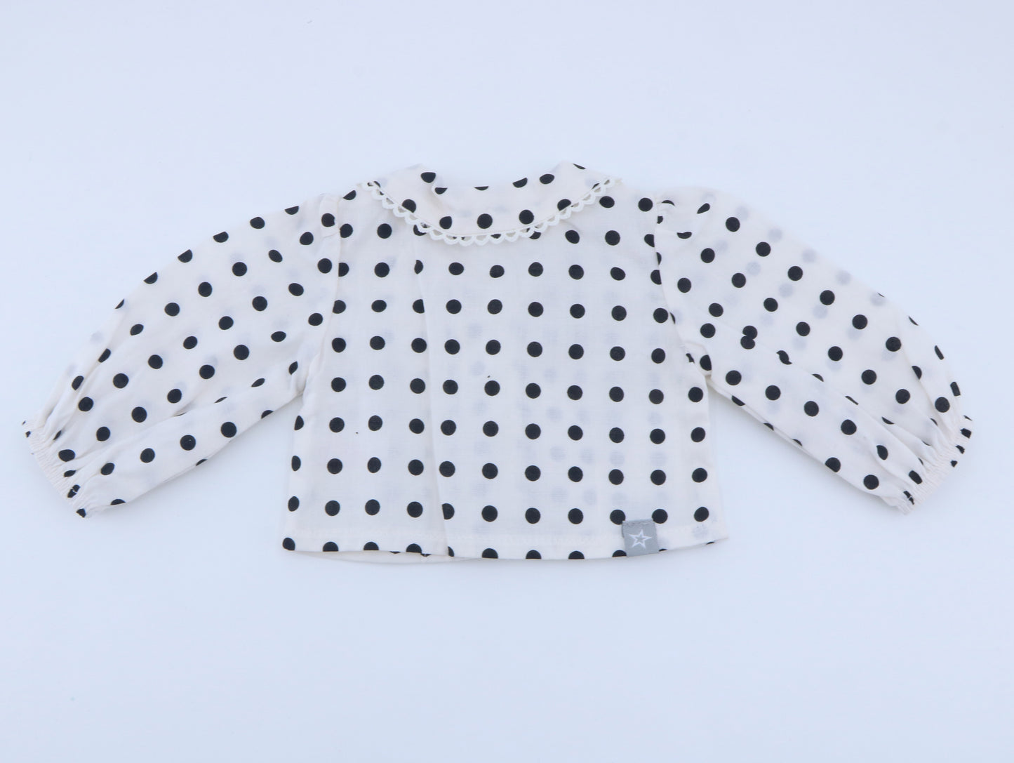 American Girl White Polka Dot Lace Collar Blouse - From Mix & Match Collection - For 18" Dolls
