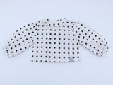 American Girl White Polka Dot Lace Collar Blouse - From Mix & Match Collection - For 18" Dolls