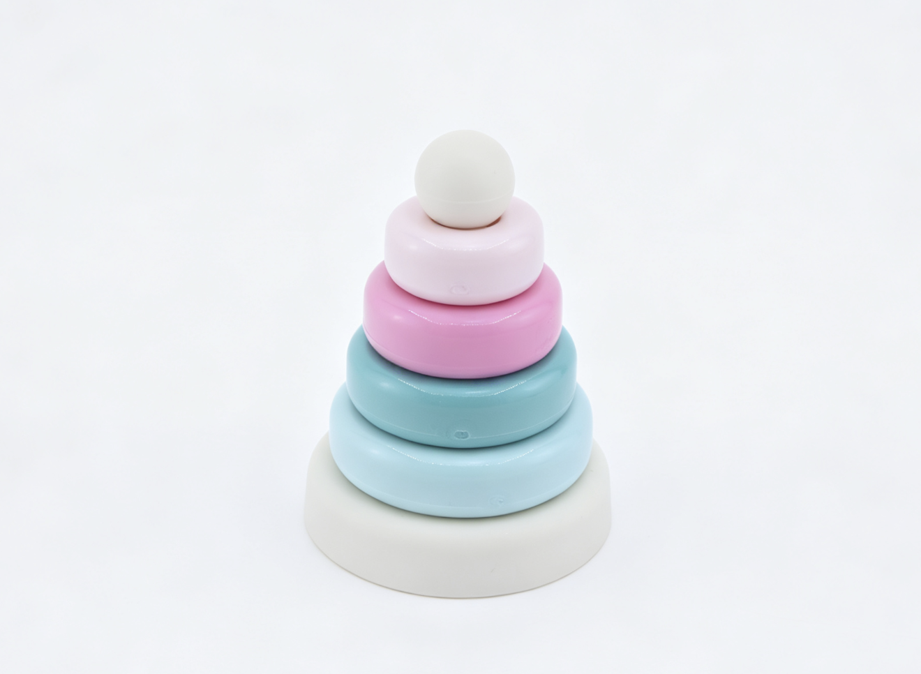 Macaron Pastel Stacking Ring Mini Toy Tower Prop Nursery Scene Accessory for 18'' doll