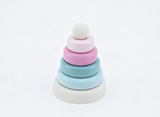 Macaron Pastel Stacking Ring Mini Toy Tower Prop Nursery Scene Accessory for 18'' doll