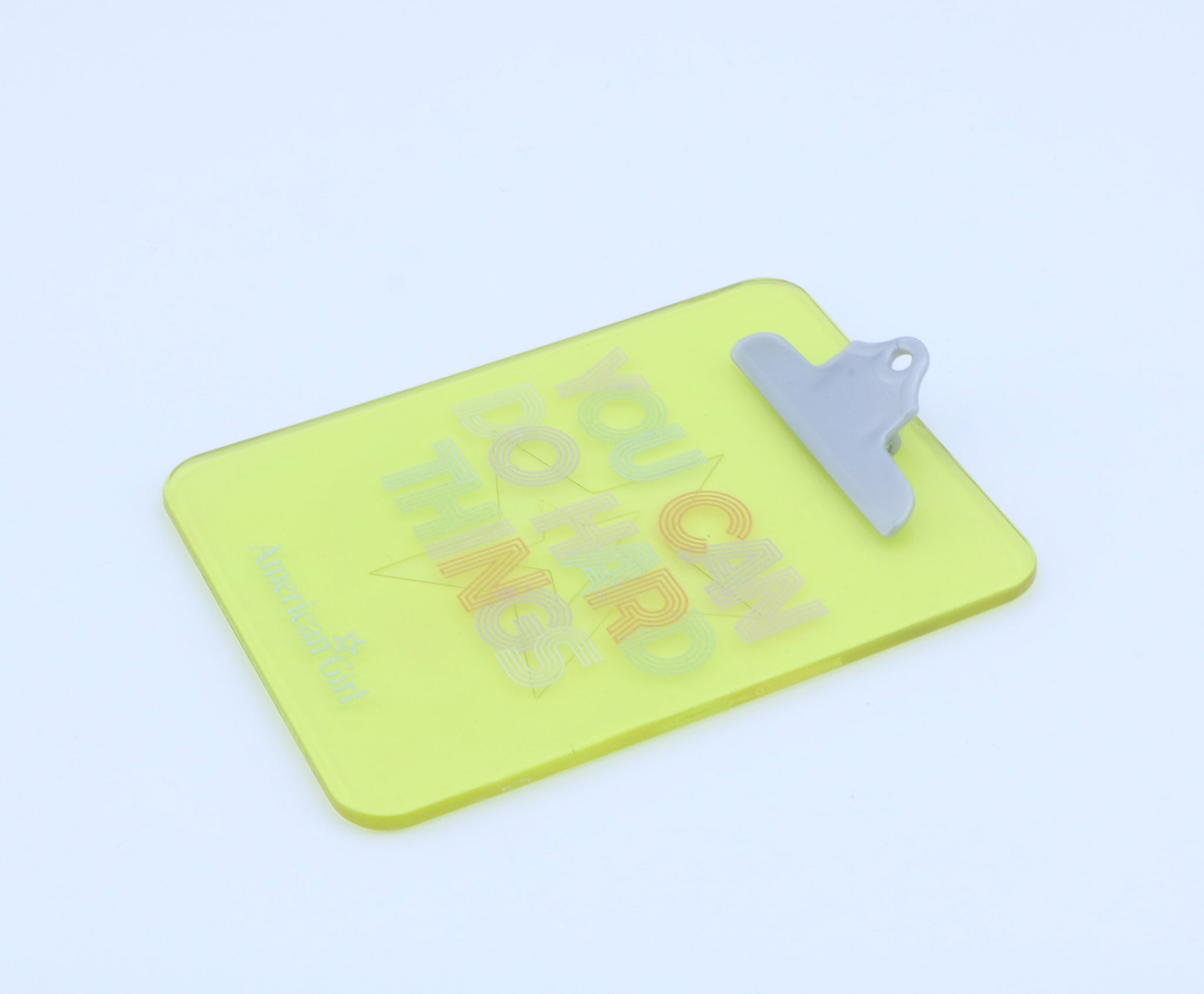 American Girl Yellow Clipboard - From Colorful Cubbies Locker Set - For 18" Dolls