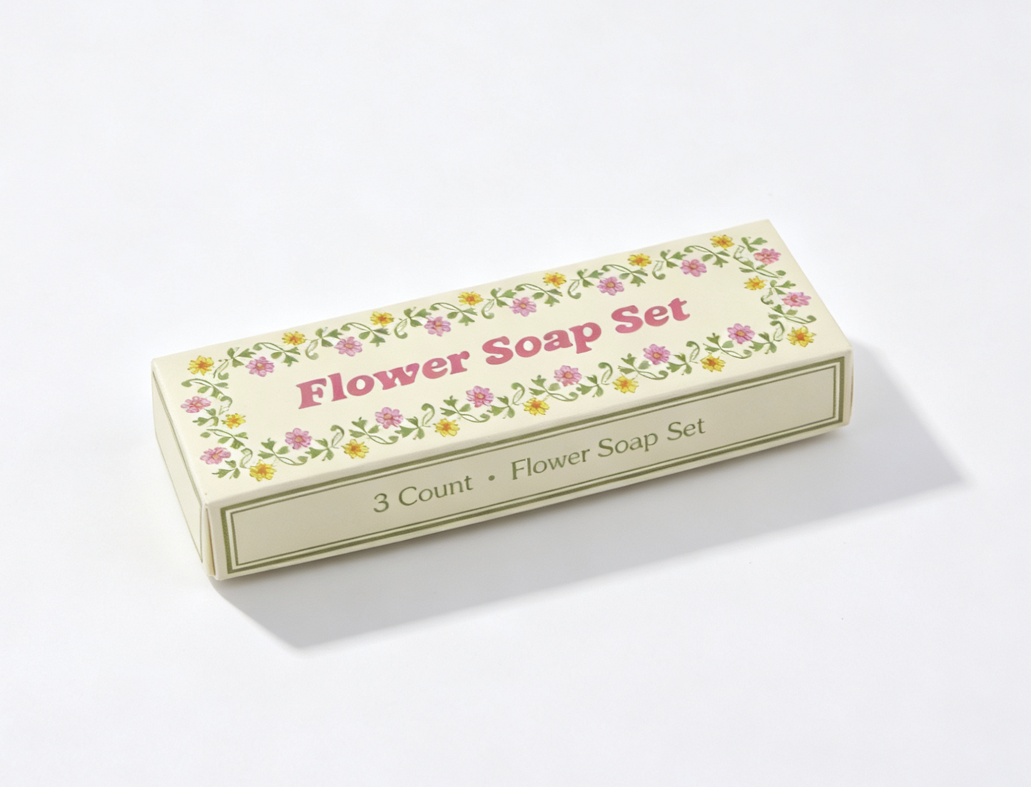 3 Count Colorful Flower Soap Box Set for 18'' Doll Retro 70s Groovy Bathroom Pretend Play