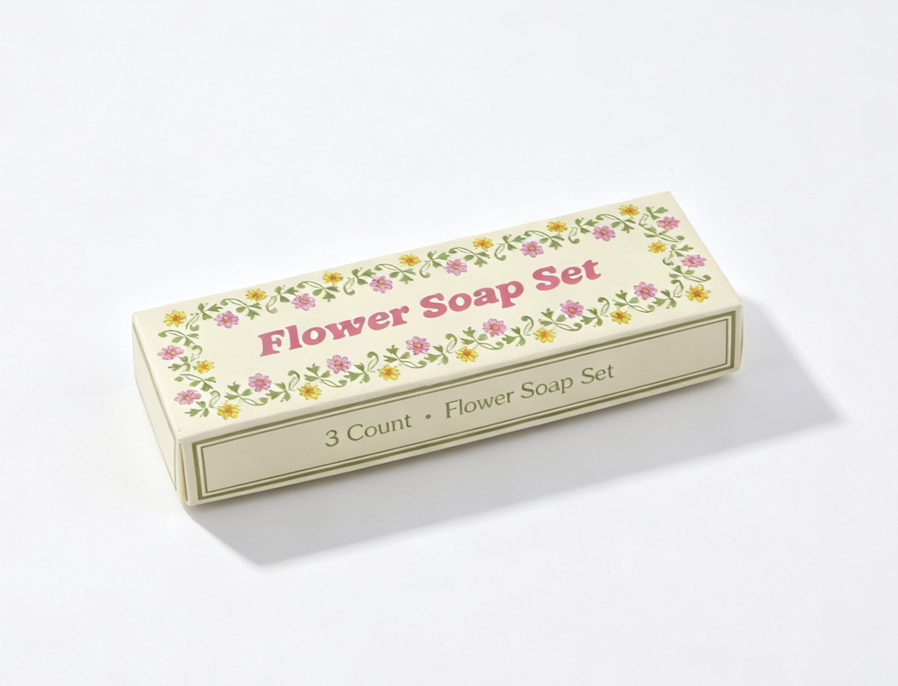3 Count Colorful Flower Soap Box Set for 18'' Doll Retro 70s Groovy Bathroom Pretend Play