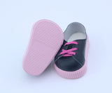 American Girl Black & Pink Lace-Up Sneakers – For 18" Dolls shoes