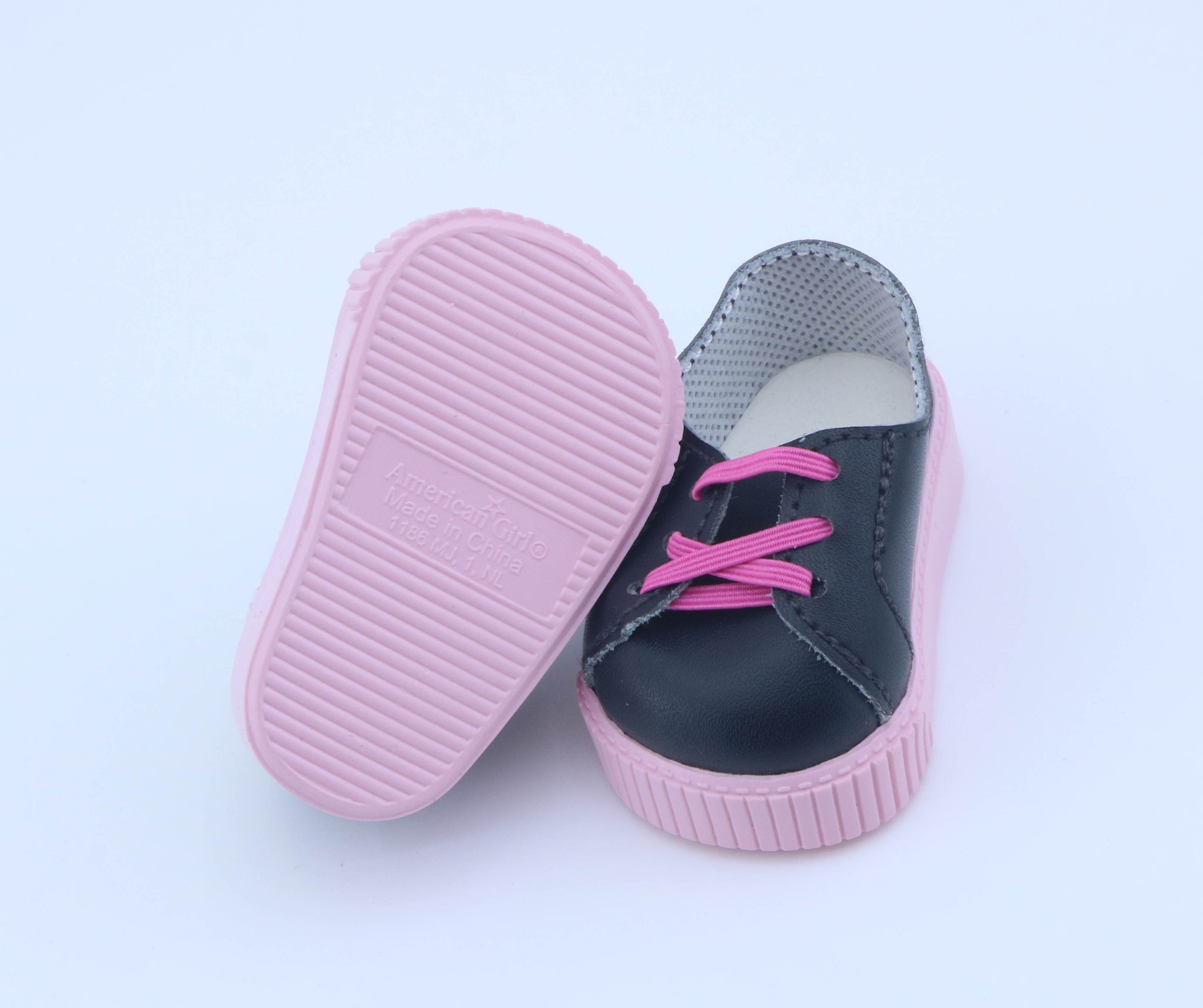 American Girl Black & Pink Lace-Up Sneakers – For 18" Dolls shoes