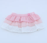 American Girl Pink & White Tiered Ruffle Skirt for 18'' Doll Clothes