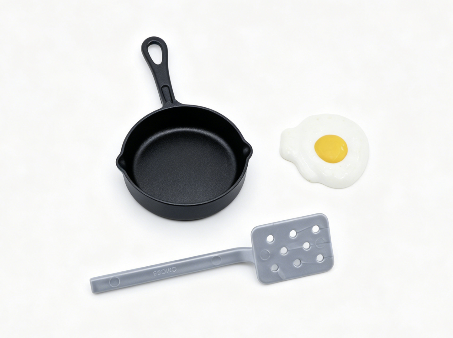 American Girl Frying Pan Fried Egg & Spatula Kitchen Playset For 18'' Doll