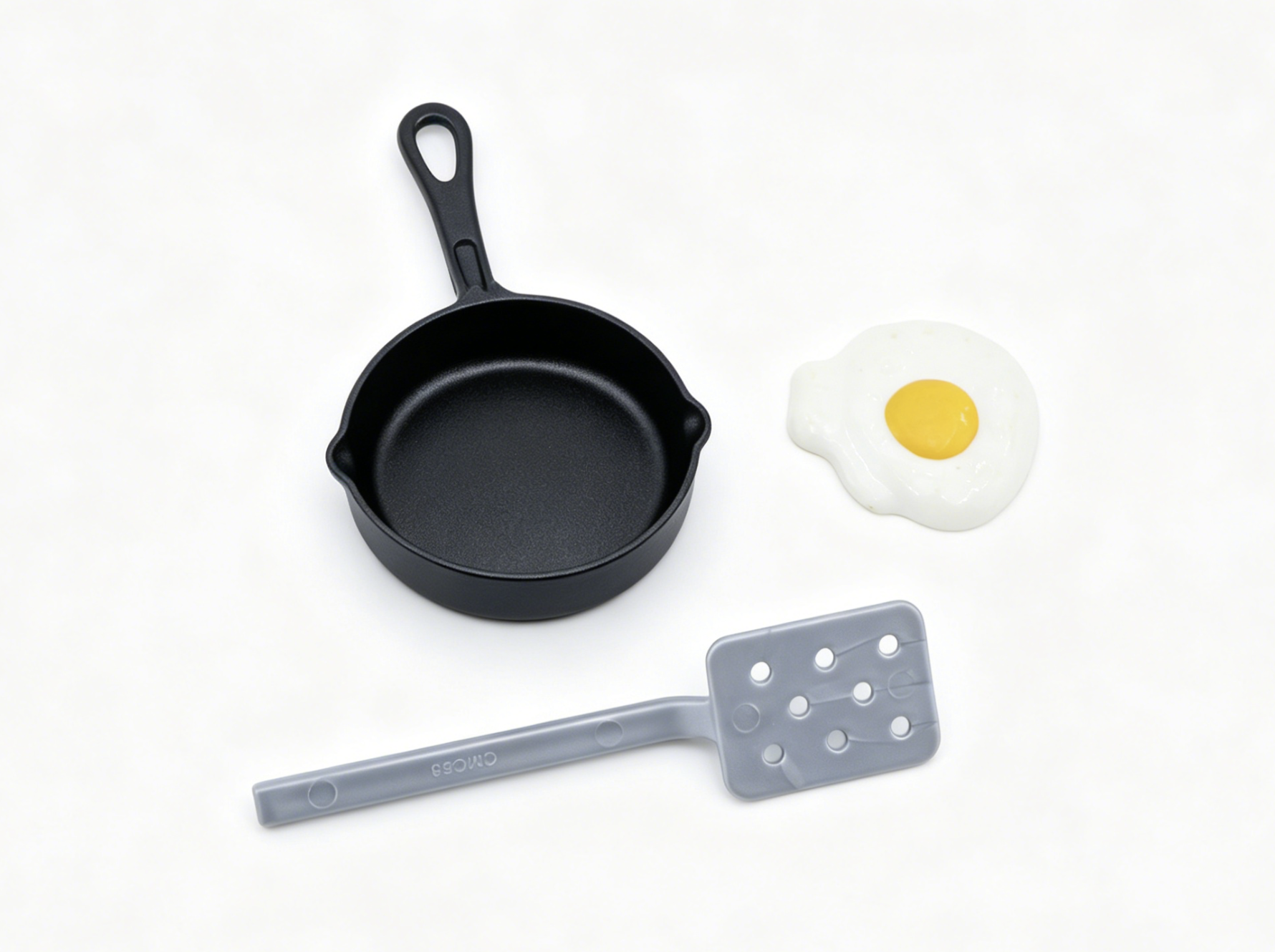 American Girl Frying Pan Fried Egg & Spatula Kitchen Playset For 18'' Doll