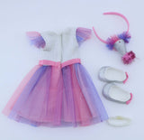 American Girl Wellie Wishers Birthday Tutu Outfit Set – For 14.5" Dolls