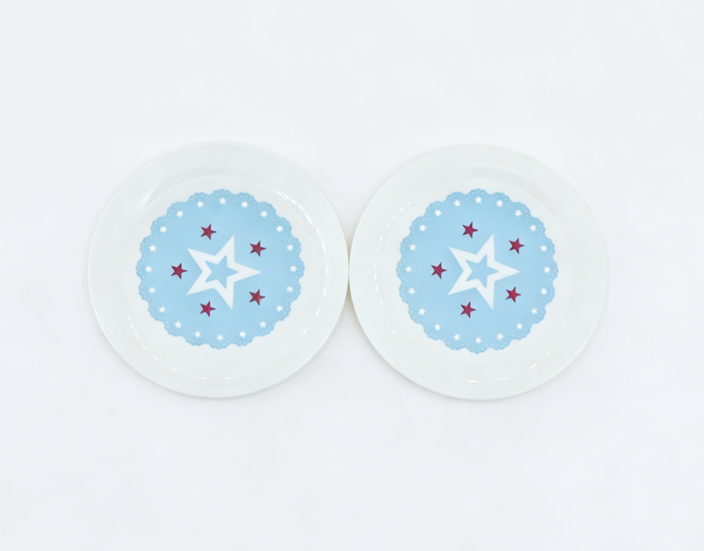 American Girl Blue Star Dessert Plates Set of 2 - For 18" Dolls