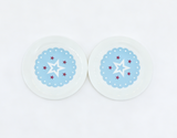 American Girl Blue Star Dessert Plates Set of 2 - For 18" Dolls