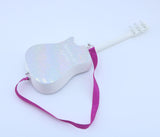 American Girl Iridescent Glitter Star Acoustic Guitar With Magenta Strap – For 18" Dolls
