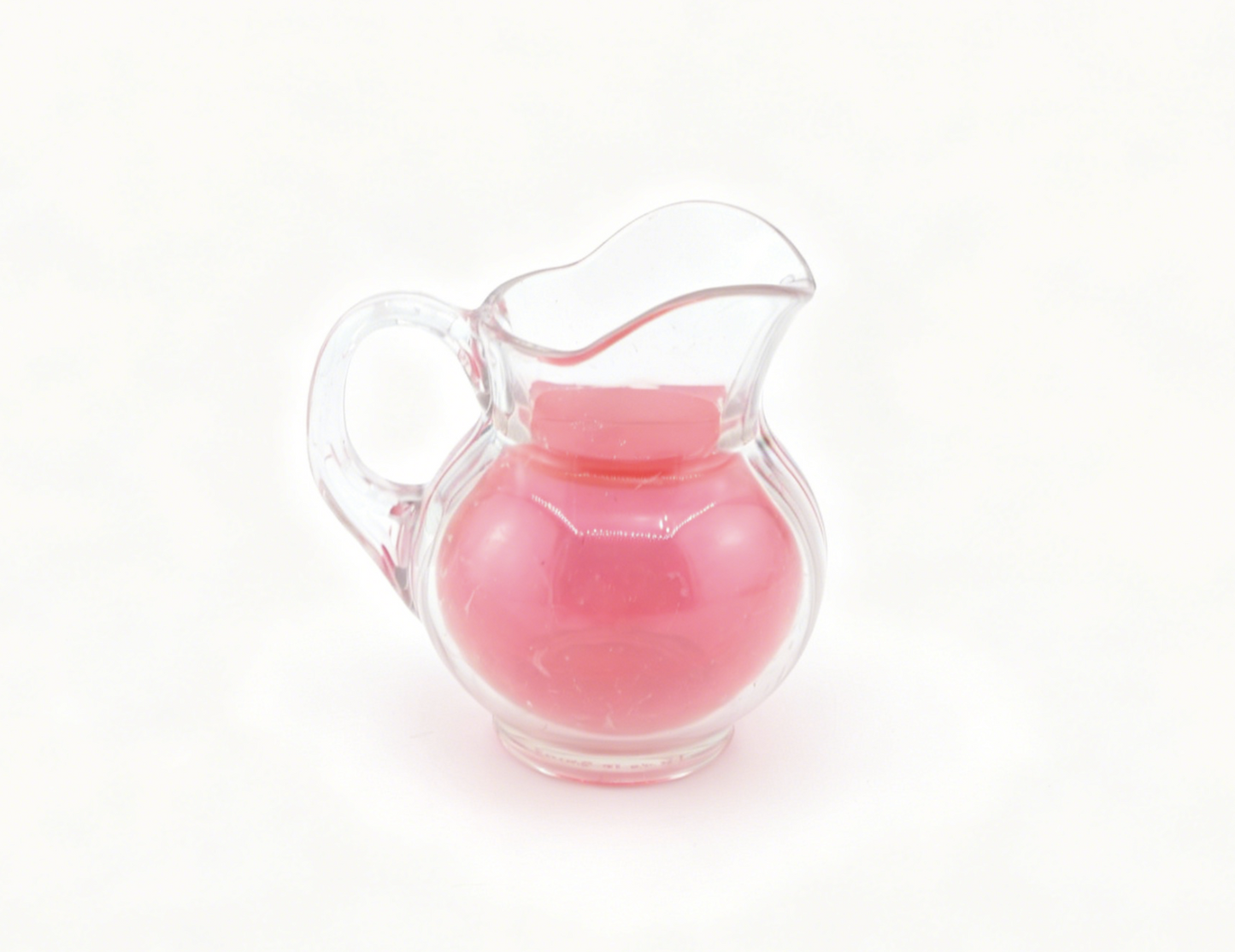 American Girl Mini Glass Pitcher Pink Drink For 18'' Doll Kitchen Accessory