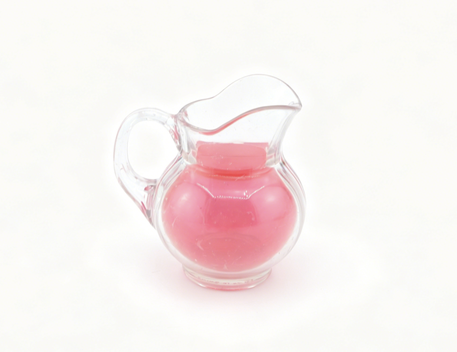 American Girl Mini Glass Pitcher Pink Drink For 18'' Doll Kitchen Accessory