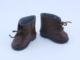 Authentic American Girl Brown Lace-Up Ankle Boots for 18'' Doll shoes