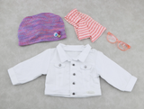 18'' Doll Z Yang Meet Accessories Jacket Hat Scarf Glasses