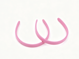 2Pcs Thin Pink Plastic Headband Set FOR 18'' DOLL | Daily Hairstyle Hair Accessory