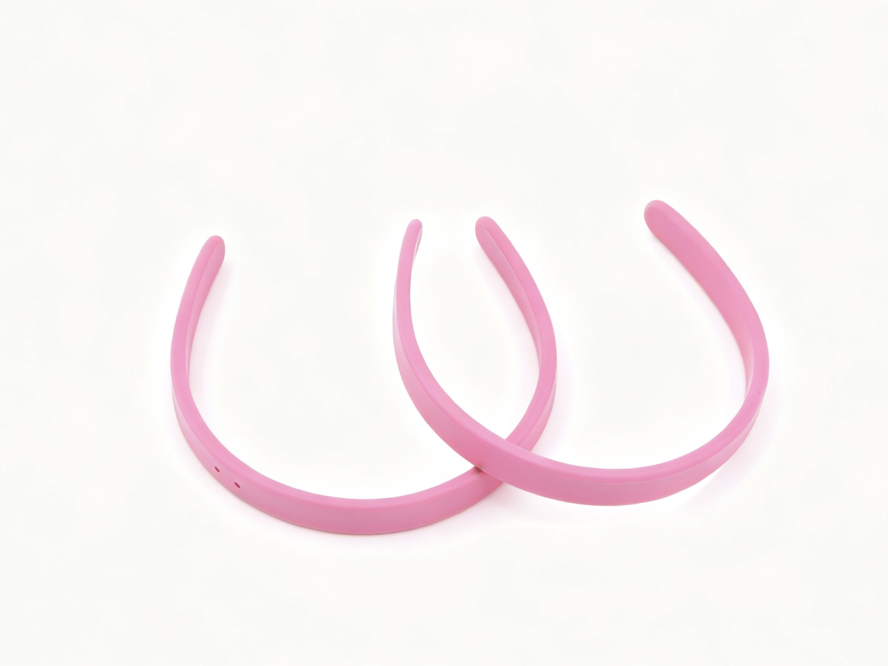 2Pcs Thin Pink Plastic Headband Set FOR 18'' DOLL | Daily Hairstyle Hair Accessory