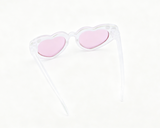 American Girl Limited Edition White Glitter Rhinestone Heart Sunglasses for 18'' Doll