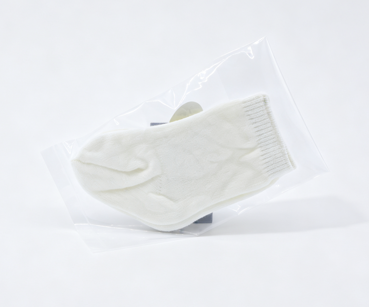 Solid White Mid-Calf Knit Socks Basic Daily Footwear FOR 18'' doll