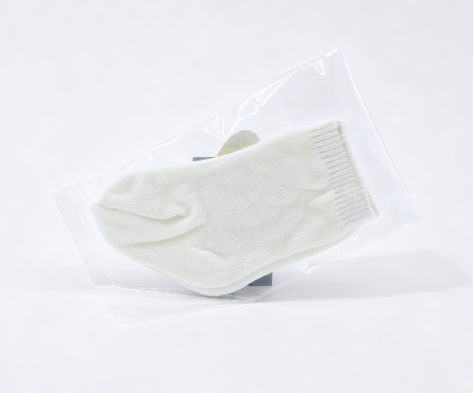 Solid White Mid-Calf Knit Socks Basic Daily Footwear FOR 18'' doll