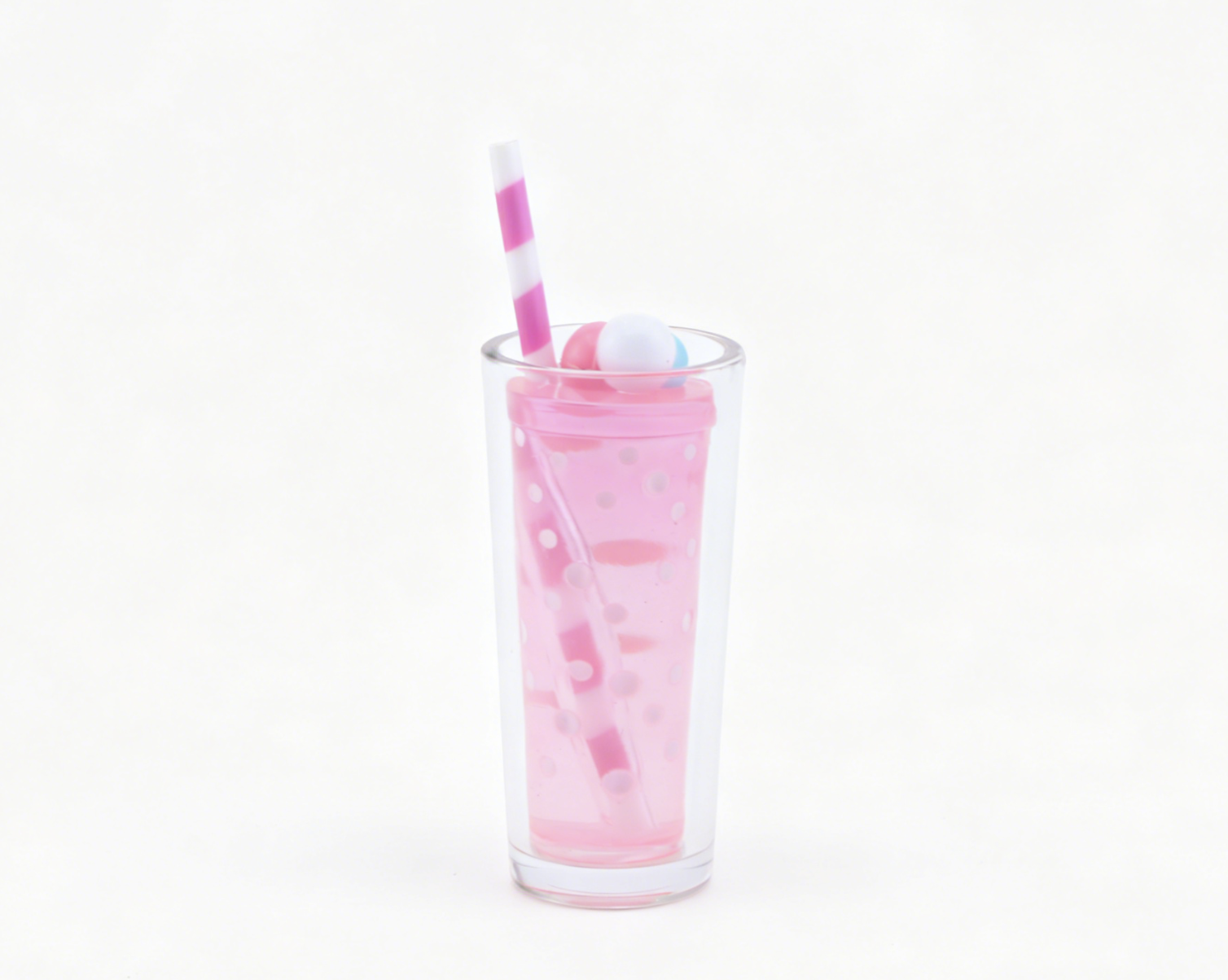 Authentic American Girl Pink Polka Dot Drink Cup Prop FOR 18'' DOLL
