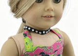 American Girl Black Rhinestone Choker Jewelry Accessory for 18'' doll