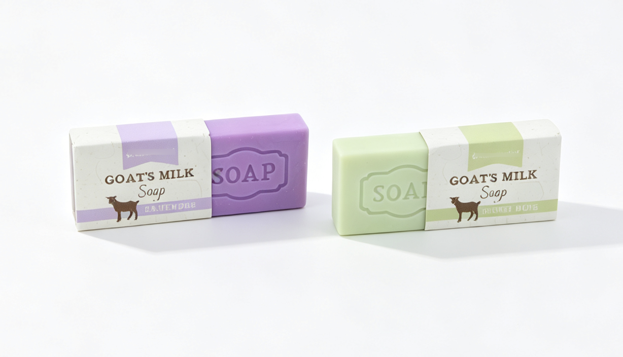 2Pcs Mini Goat Milk Soap Prop Set FOR 18'' DOLL | City Market Grocery Pretend Play Accessory