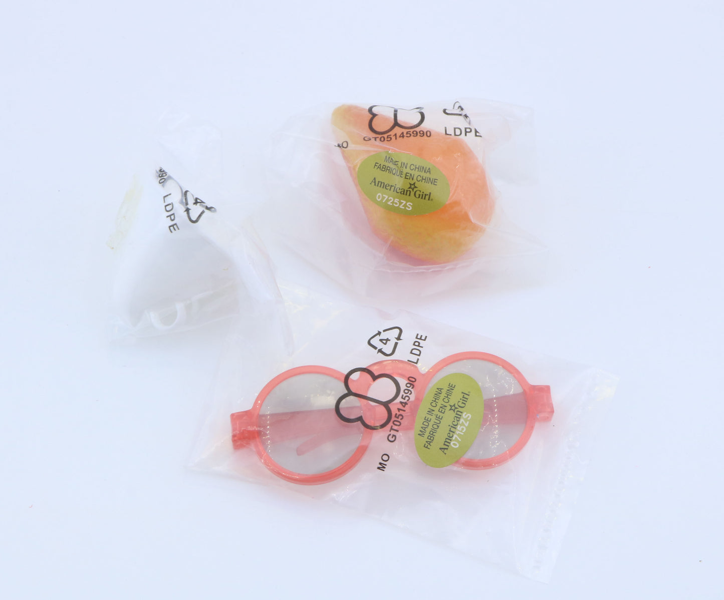 American Girl Orange Sunglasses & Snow Cone Accessory Set for 18'' Dolll Nanea’s Beach Accessory