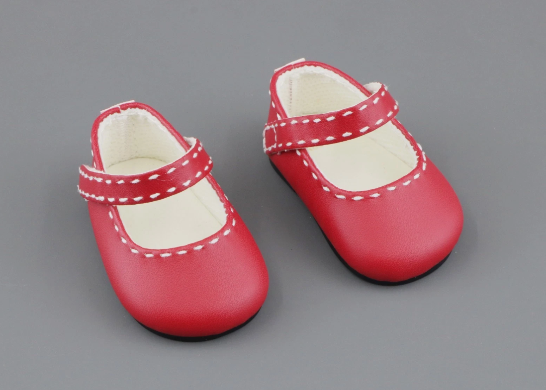 Kit Red Mary Jane Shoes for 18'' doll BeForever Meet Outfit