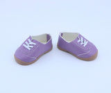 Authentic American Girl Purple Lace-Up Sneakers for 18'' Doll Shoes