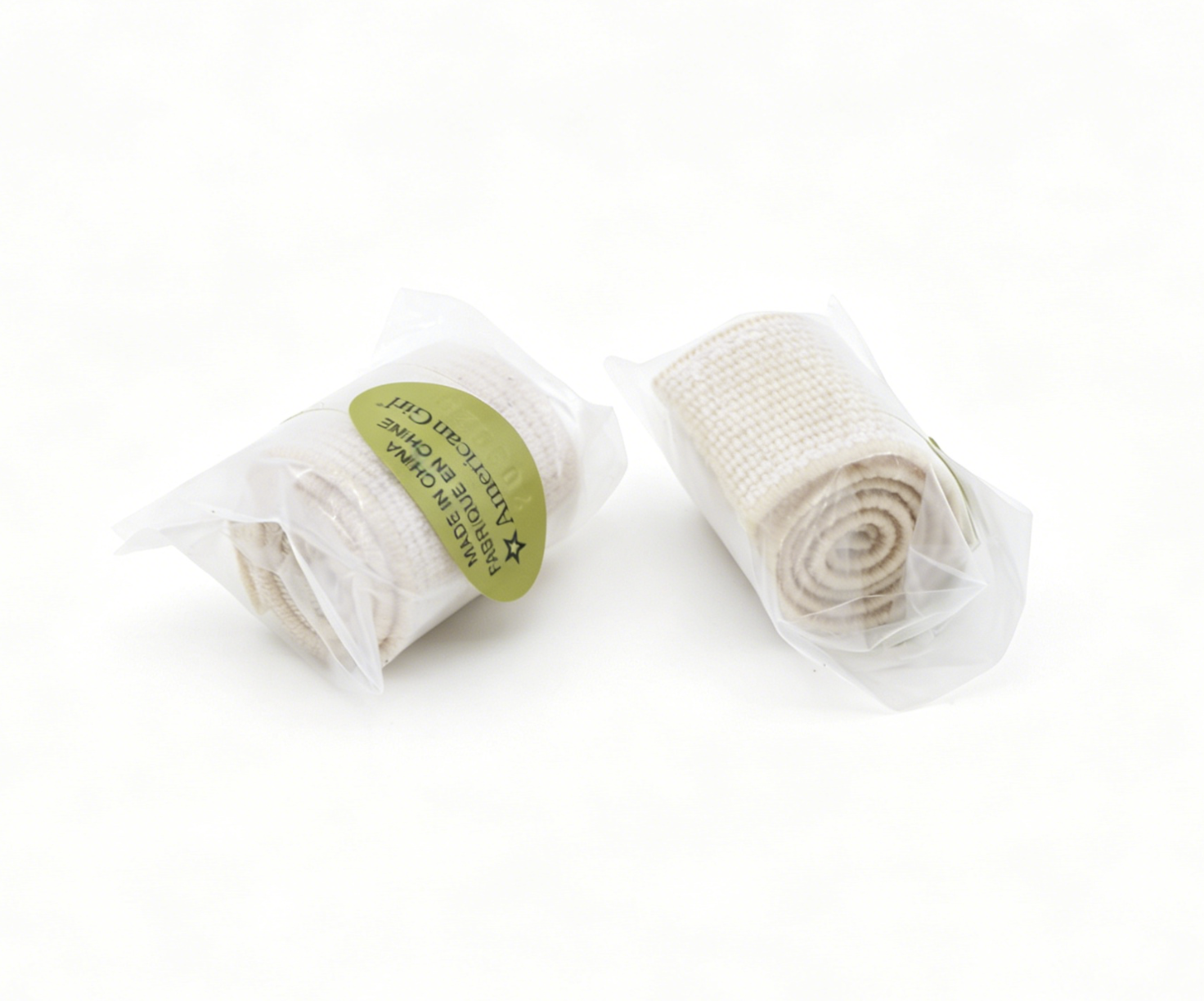 American Girl 2 Pcs Rolled Knit Bath Towel Prop for 18'' Doll Bathroom Spa Pretend Play