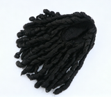 Black Spring Twist Wig For 18'' Fashion Girl Doll | Synthetic Doll Replacement Hair Accessory