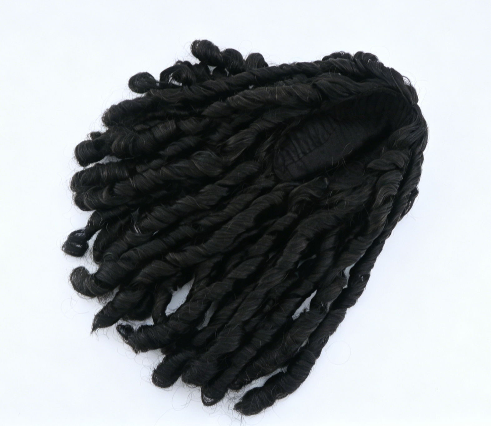 Black Spring Twist Wig For 18'' Fashion Girl Doll | Synthetic Doll Replacement Hair Accessory