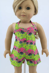 American Girl Tropical Island Print Halter Romper (Truly Me Series) – For 18" Dolls