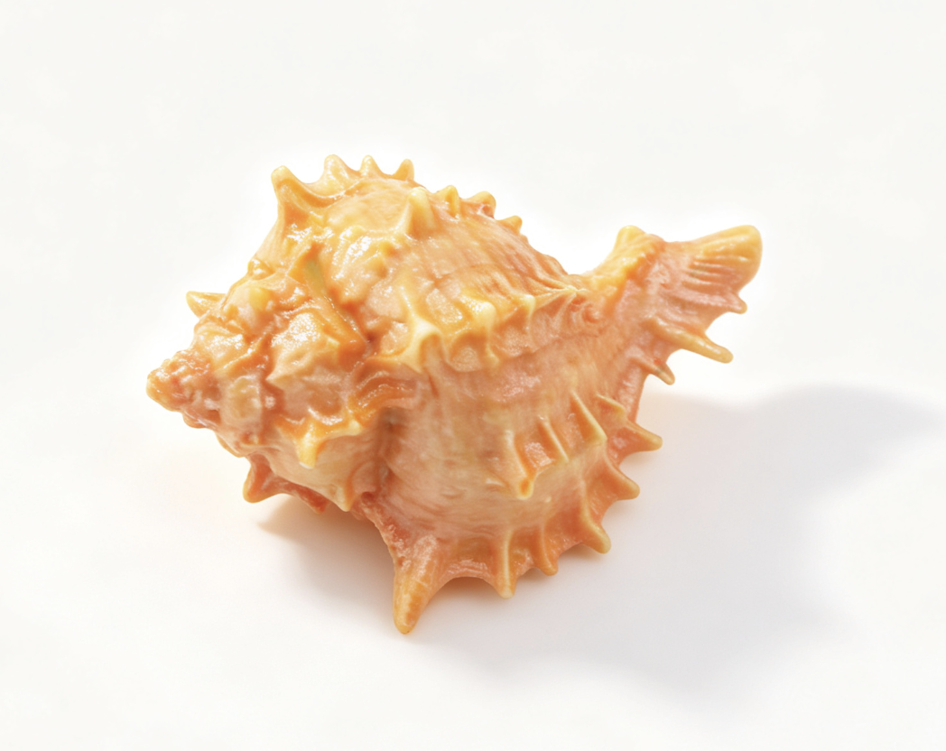 Spiky Pinkish Brown Large Conch Shell Prop FOR 18'' DOLL | Seaside Cabana Beach Scene Accessory