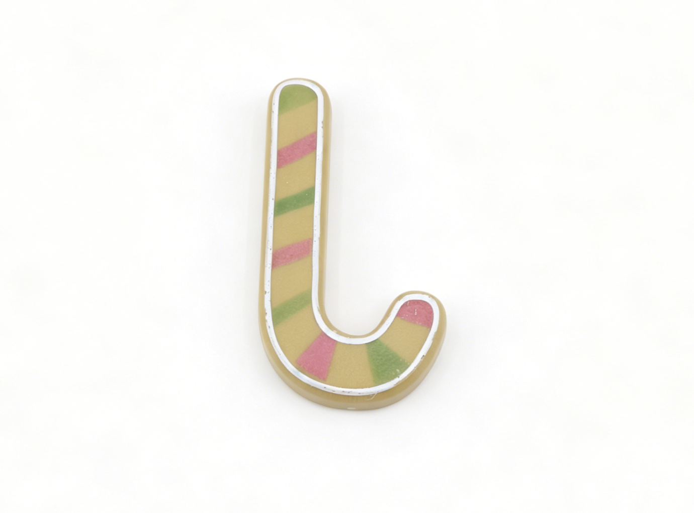 Mini Striped Candy Cane Pretend Food Prop FOR 18'' DOLL | Christmas Doll Kitchen Accessory
