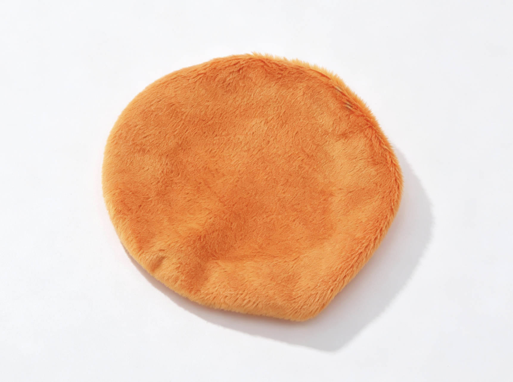 Orange Plush Toilet Seat Cover for 18'' Doll Retro 70s Groovy Bathroom Pretend Play