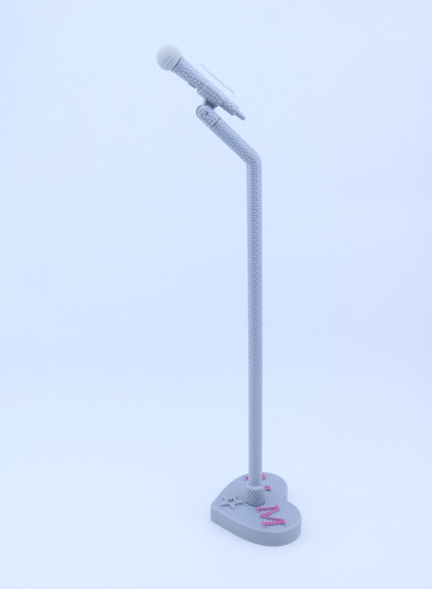 American Girl Gray Heart Base Microphone Stand With Extra Mic – For 18" Dolls