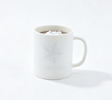 White Snowflake Hot Cocoa Mug Play Food Prop FOR 18'' DOLL | Winter Holiday Kitchen Accessory