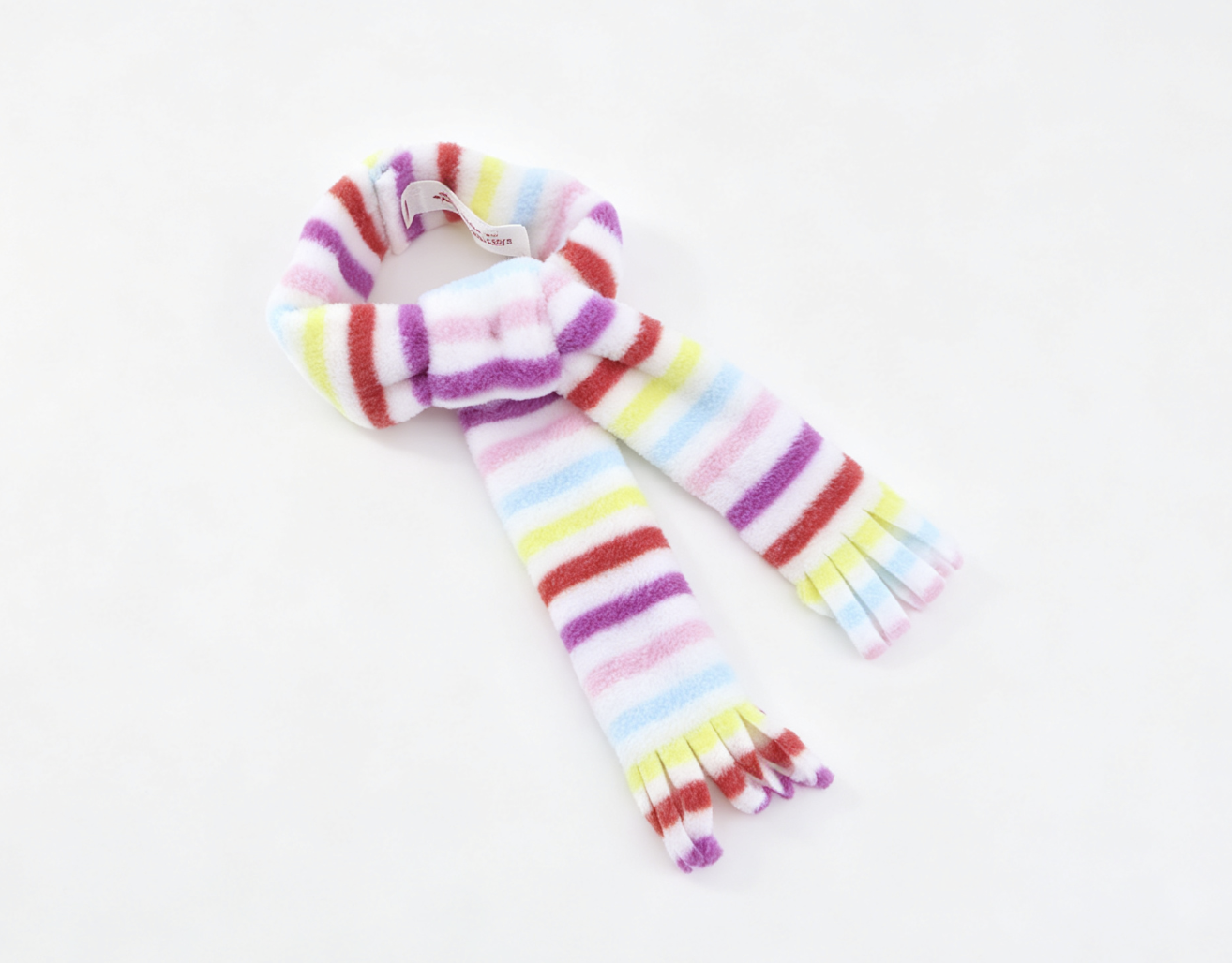 Rainbow Striped Fleece Scarf Cold Weather Accessory for 18'' Doll Winter Warm Dress Up Play