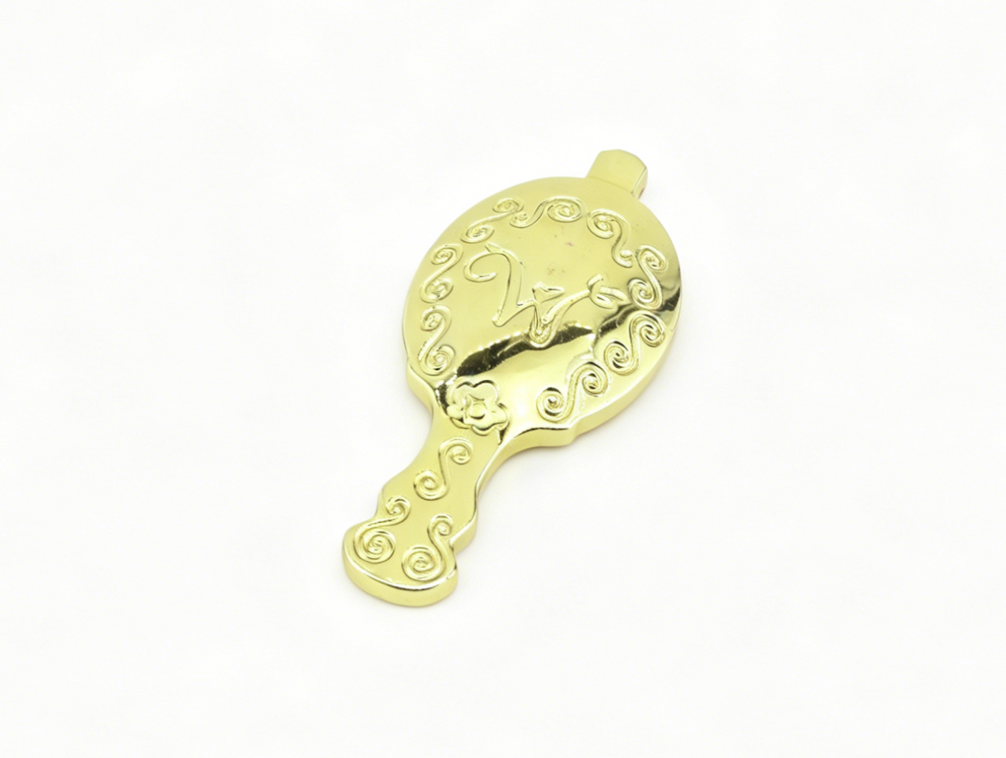 American Girl Golden Princess Mini Hand Mirror with Purple Gem for 14.5" Doll
