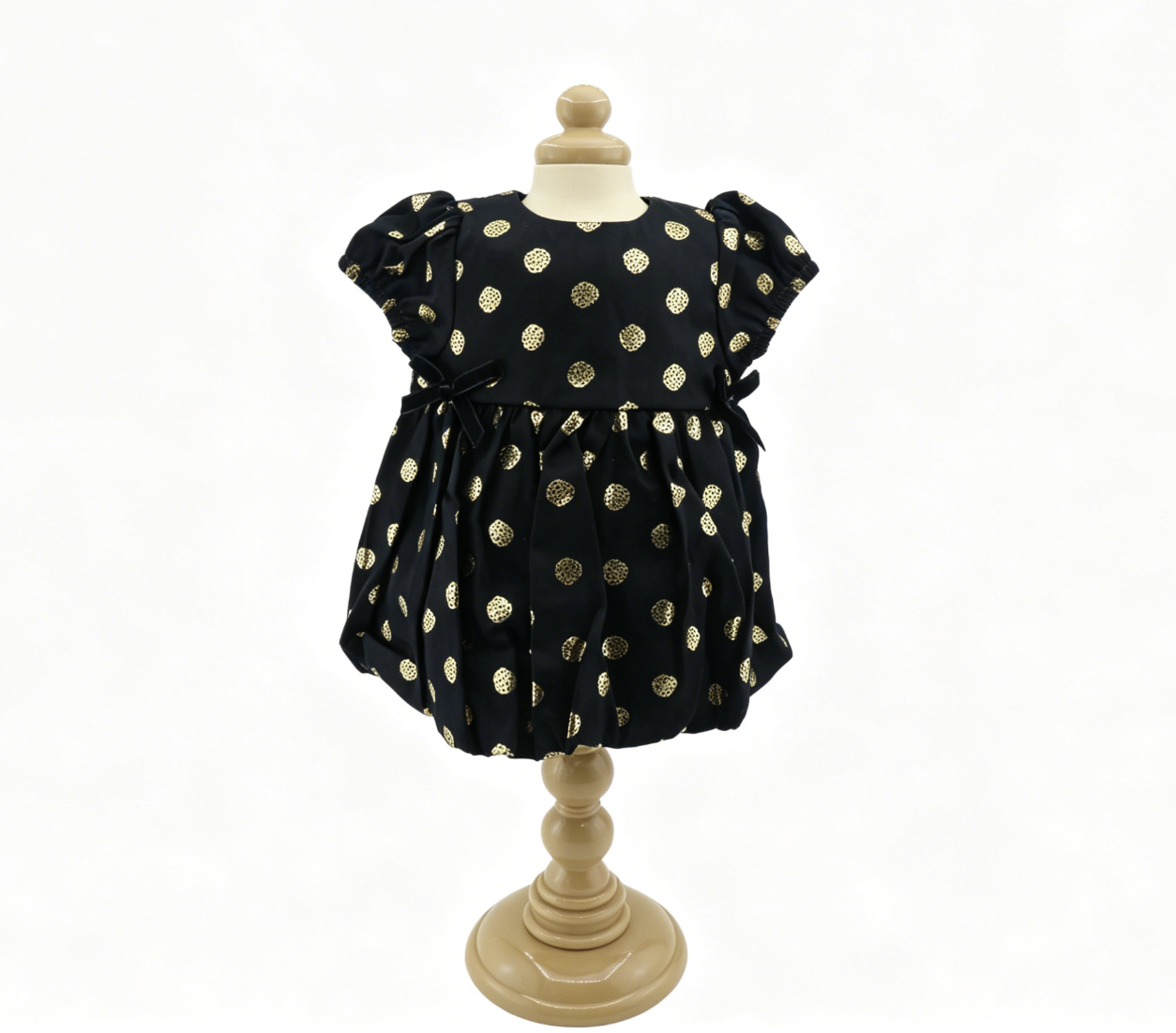 American Girl Limited Edition Black & Gold Polka Dot Dress for 18'' Doll