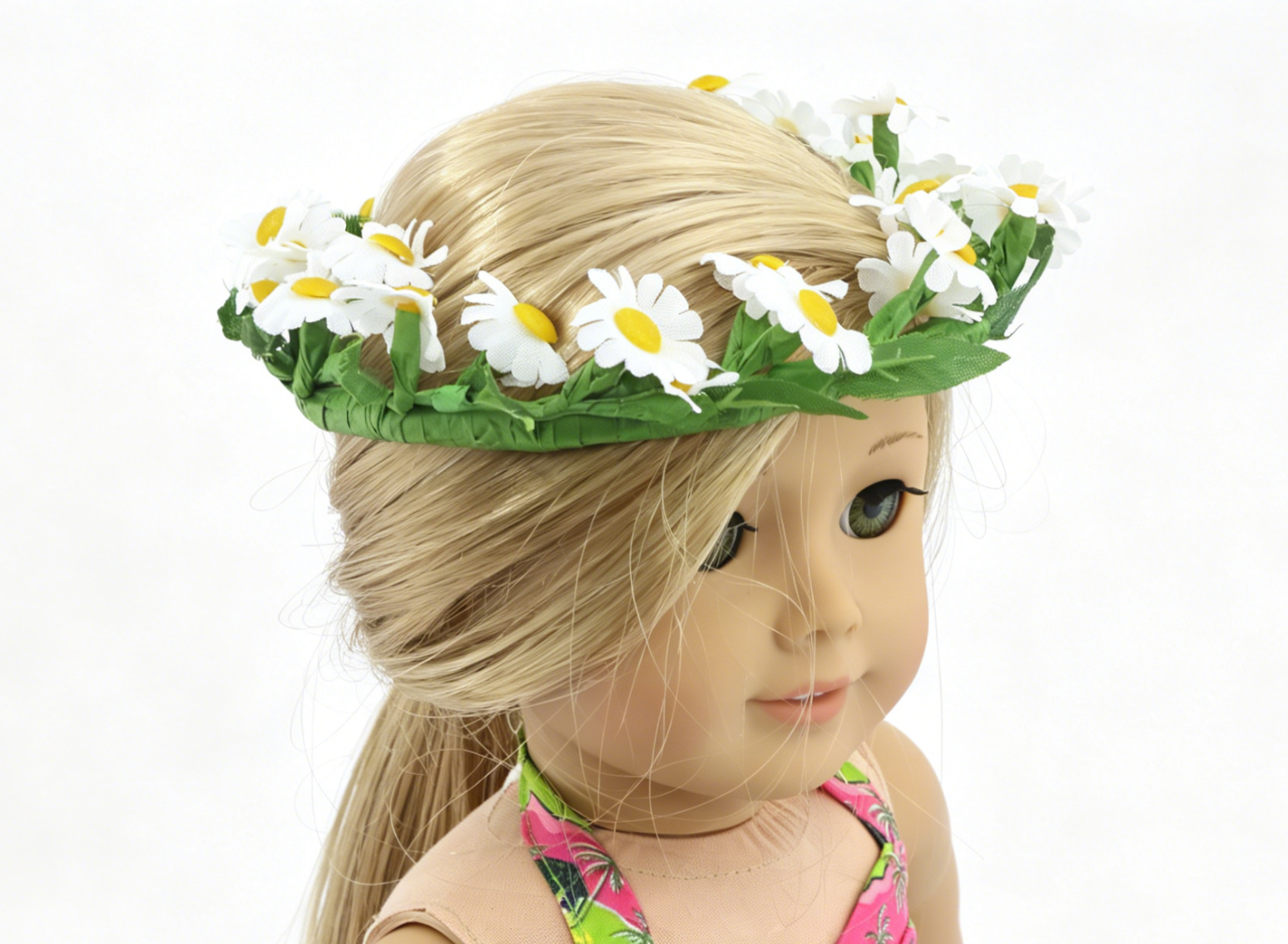Daisy Flower Crown Headband for 18‘’ Fashion Girl Doll | Floral Doll Hair Accessory